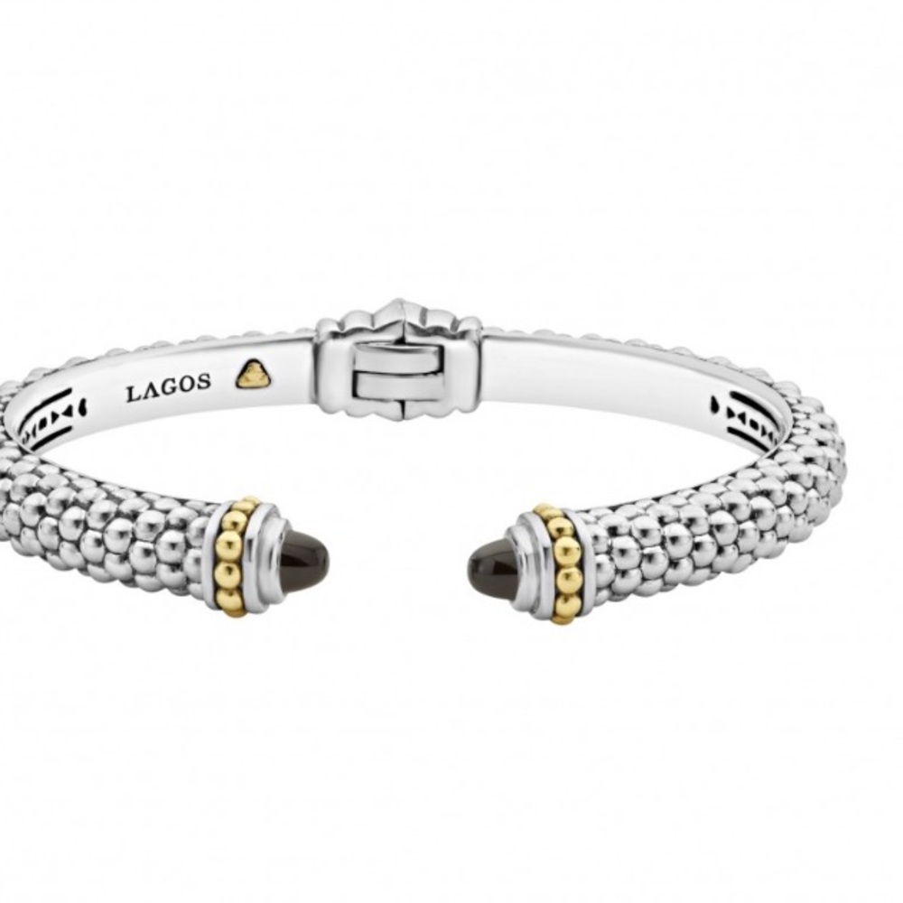 Lagos Sterling Silver Black Onyx Cuff